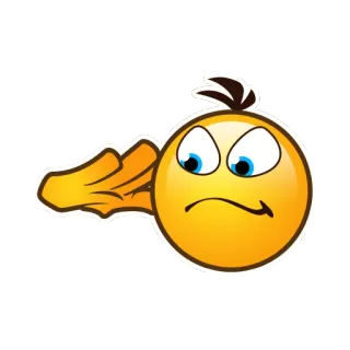 👮 emoji, salute, yellow, hand, gesture telegram sticker