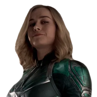 ☺️ Captain Marvel 惊奇队长, 超级英雄, 漫威, 布丽·拉尔森 telegram sticker