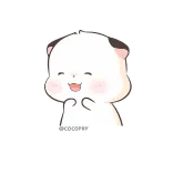 ☺️ 可爱, 卡通, 狗, 快乐, 动物 telegram sticker