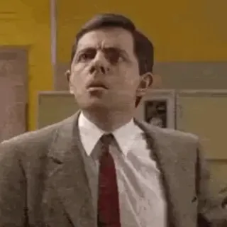 🌧 Mr. Bean 미스터 빈, 로완 앳킨슨, 코미디언, 웃긴, TV 프로그램, 캐릭터, 코미디 telegram sticker