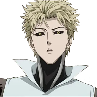 😮 Genos One-Punch Man Anime, Cyborg, Genos, One-Punch Man, Personaje, Héroe whatsapp sticker