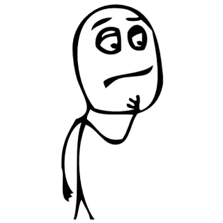 🤔 밈, 생각, 혼란, 표정, 얼굴, 인터넷 telegram sticker