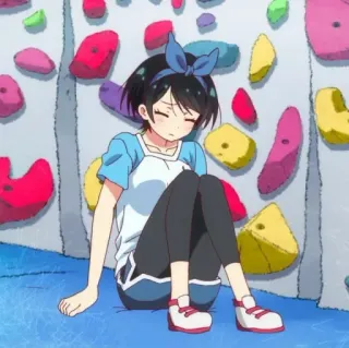 🍧 Chizuru Ichinose Rent-A-Girlfriend อนิเมะ, การ์ตูน, จิซุรุ, แฟนสาวให้เช่า, ผู้หญิง, เศร้า, นั่ง telegram sticker