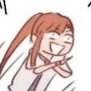 🎈 Anime, Cartoon, Comic, Frau, Geste whatsapp sticker