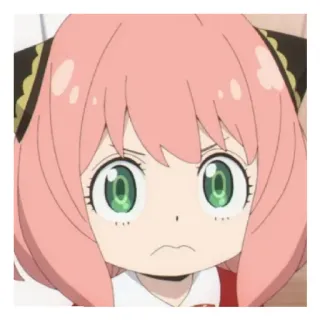 😄 Anya Forger Spy x Family Anime, Chica, Dibujos animados, Spy x Family, Anya Forger, Pelo rosa, Linda whatsapp sticker