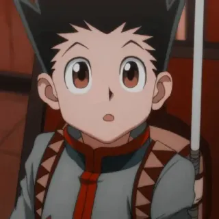 😲 Gon Freecss Hunter x Hunter anime, cartoon, gon, hunter x hunter, child, character telegram sticker