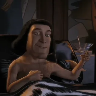 🪲 Lord Farquaad Shrek Lord Farquaad, Shrek, Kreskówka, Film, Postać, Animacja telegram sticker