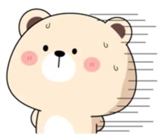 😡 ours, mignon, animal, kawaii, dessin animé telegram sticker