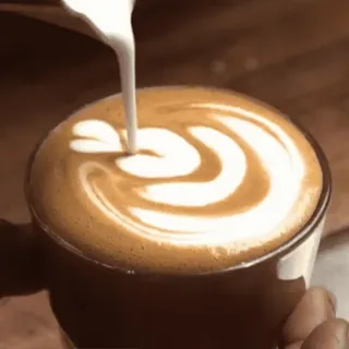 ☕ Kaffee, Latte, Latte Art, Getränk, Getränk, Koffein telegram sticker