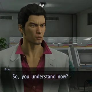 🤨 Kiryu Yakuza So, you understand now? Videogioco, Yakuza, Kiryu, Kazuma Kiryu, Personaggio telegram sticker