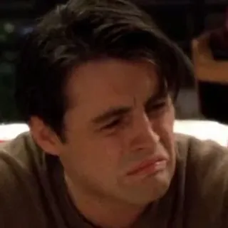 😖 Joey Tribbiani Friends joey tribbiani, friends, meme, funny face, upset, ew telegram sticker