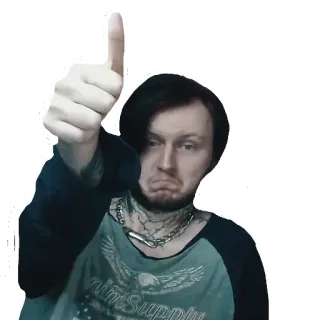 👍 ผู้ชาย, ยกนิ้วโป้ง, ภาพเหมือน, สติกเกอร์ telegram sticker