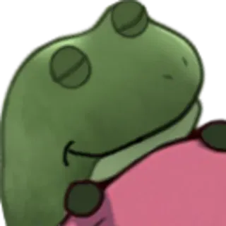 🛏 rana, lindo, animal, verde, durmiendo whatsapp sticker