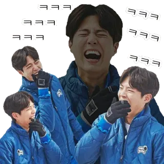 😂 ㅋㅋㅋ rire, coréen, ㅋㅋㅋ, mème, célébrité telegram sticker