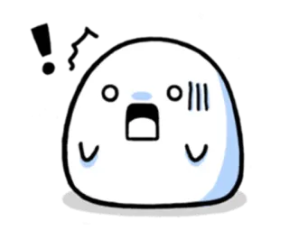 😧 Blob, Dibujo animado, Mono, Personaje, Emoji, Impactado whatsapp sticker
