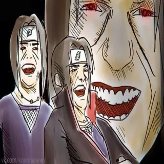 😂 Itachi Uchiha Naruto anime, manga, itachi, uchiha, naruto, funny, meme telegram sticker