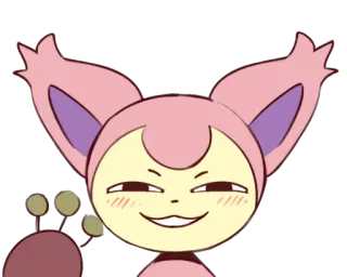 🙂 Kartun, Merah Muda, Makhluk, Anime, Senang telegram sticker