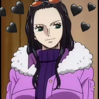 🖤 Nico Robin One Piece Anime, One Piece, Nico Robin, Kreskówka, Kobieta, Postać telegram sticker