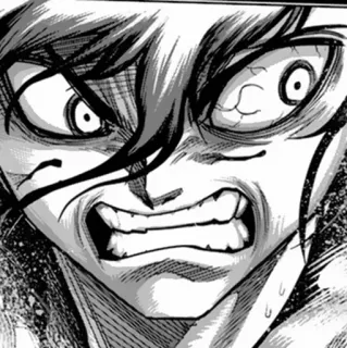 ⚫️ colère, frustration, émotion intense, animé, manga, rage whatsapp sticker