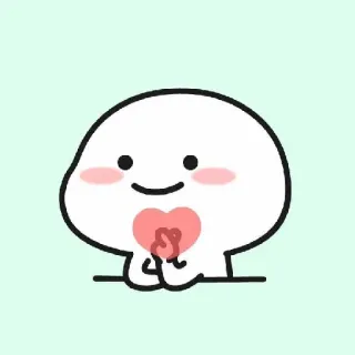 💓 imut, kawaii, hati, cinta, kartun, karakter whatsapp sticker