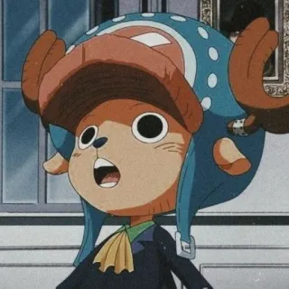 🍡 Tony Tony Chopper One Piece Anime, One Piece, Tony Tony Chopper, Chopper, Manga, Cartoon, Charakter telegram sticker