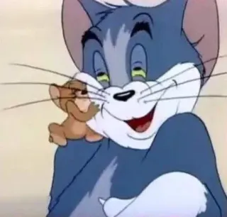 🤗 Tom and Jerry Cartone animato, Gatto, Topo, Amicizia, Divertente, Animazione telegram sticker