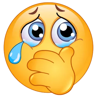 😢 Emoji, Traurig, Weinend, Tränen, Emotional telegram sticker