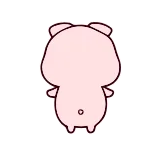 💃 медведь, милый, животное, розовый, стикер telegram sticker