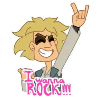 🤘 I wanna ROCK!!! Rock, Musica, Rock and Roll, Festa, Celebrazione, Divertimento telegram sticker