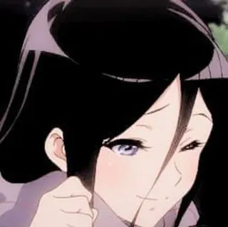 🍭 anime, girl, cartoon, woman, portrait, animation whatsapp sticker
