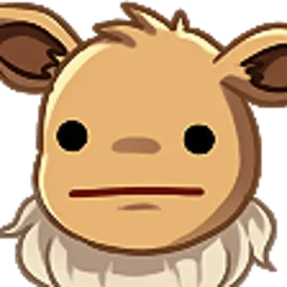 😑 Eevee pokemon, eevee, meme, videojuego, gracioso telegram sticker