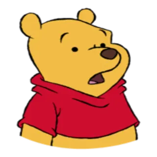 😧 Winnie the Pooh Winnie the Pooh, orso cartone animato, disney, carino, cartone animato, orso telegram sticker