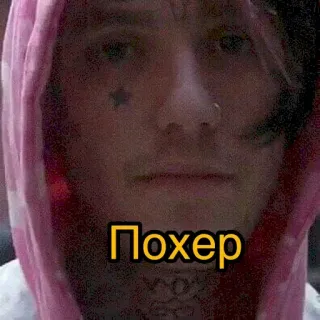 🤪 Lil Peep Похер Lil Peep, лицо, музыка, эмо, рэпер, тату, певец telegram sticker