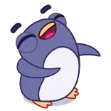 😃 เพนกวิน, การ์ตูน, น่ารัก, สัตว์, มีความสุข, แปลก whatsapp sticker
