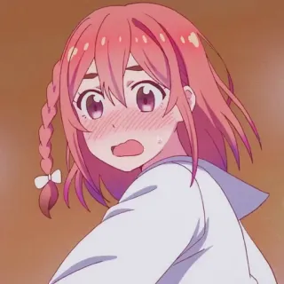 🧡 Sumi Sakurasawa Rent-A-Girlfriend Anime, Süß, Mädchen, Sumi Sakurasawa, Rent a Girlfriend, Erröten whatsapp sticker