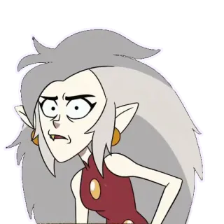 😡 Eda Clawthorne The Owl House eda clawthorne, owl house, cartoon, disney, witch, character telegram sticker