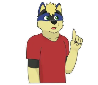 🙄 Furry, Animal antropomórfico, Ilustração, Desenho animado, Adesivo, Personagem telegram sticker