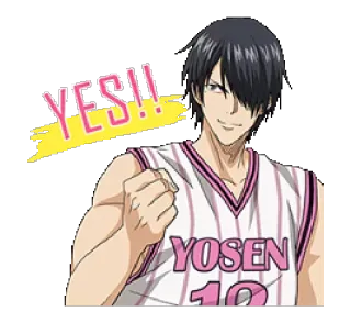 😉 YES!! Anime, Baloncesto, Deportes, Yosen, Sí telegram sticker