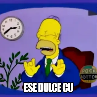 😋 Homer Simpson The Simpsons ESE DULCE CU simpsons, cartoni animati, offensivo, meme telegram sticker