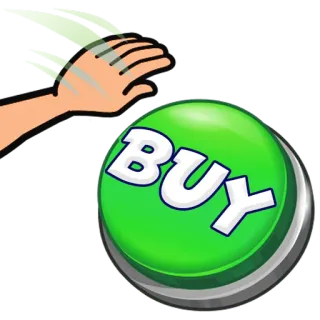 👍 BUY kaufen, knopf, hand, grün, kaufen, shop telegram sticker