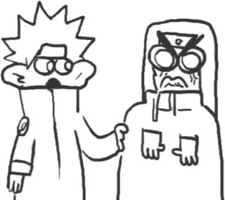 👨‍❤️‍👨 cartoon, anime, ninja, funny, meme telegram sticker