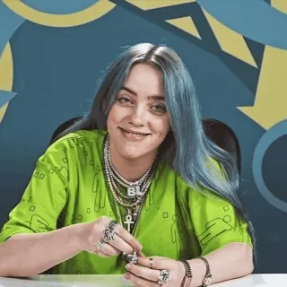 🕸 Billie Eilish 歌手, ミュージシャン, ポップ, 有名, セレブ telegram sticker