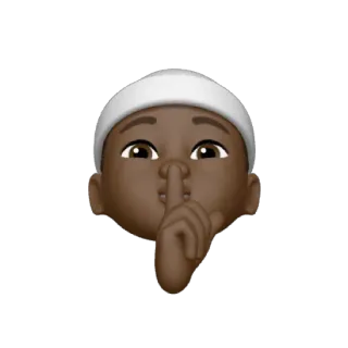🤫 Emoji, Shhh, Silêncio, Quieto, Dedo, Boca telegram sticker