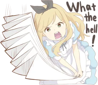 😡 What the hell! anime, frustrado, zangado, exasperado telegram sticker