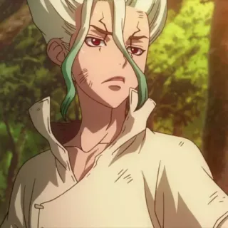 🔬 Ishigami Senku Dr. Stone аниме, учёный, умный, Сенку, Ишигами whatsapp sticker