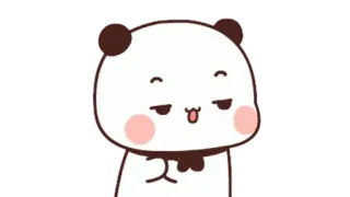 🍩 Panda, Niedlich, Figur, Sticker, Tier telegram sticker