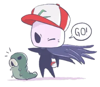😈 GO! Pokemon, Crossover, Dibujos animados, Personaje, Pegatina, Videojuego, Arte digital telegram sticker