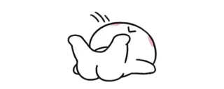 ✨ cartone animato, gesto, dito medio whatsapp sticker