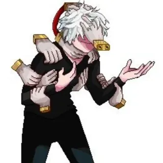 🤷‍♂ Tomura Shigaraki My Hero Academia Anime, My Hero Academia, Tomura Shigaraki, Manga, Charakter, Bösewicht whatsapp sticker