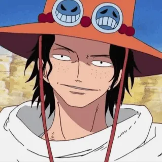 🪐 Ace One Piece anime, one piece, character, cartoon, ace, pirate telegram sticker